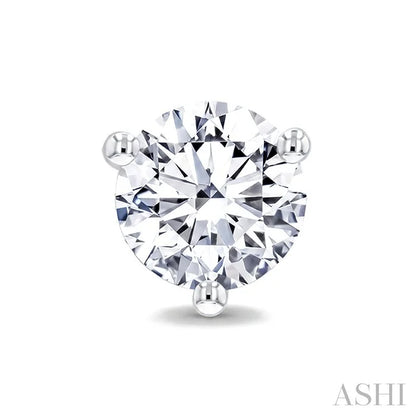 Round Shape Martini Diamond Stud Earrings