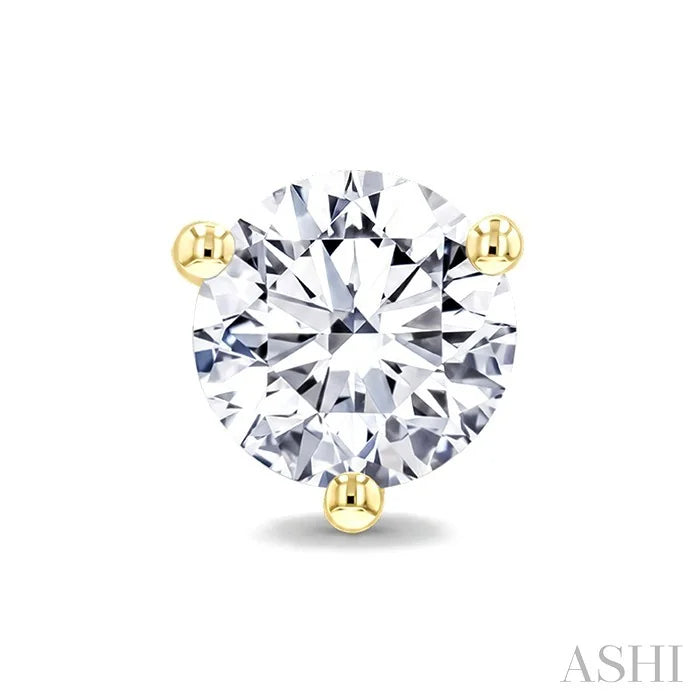 Round Shape Martini Diamond Stud Earrings