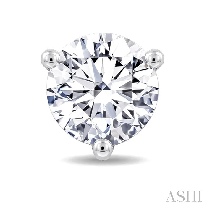 Round Shape Martini Diamond Stud Earrings