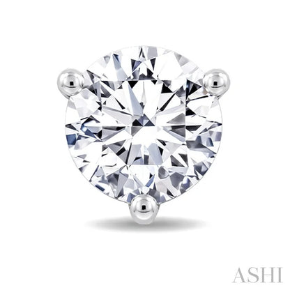 Round Shape Martini Diamond Stud Earrings