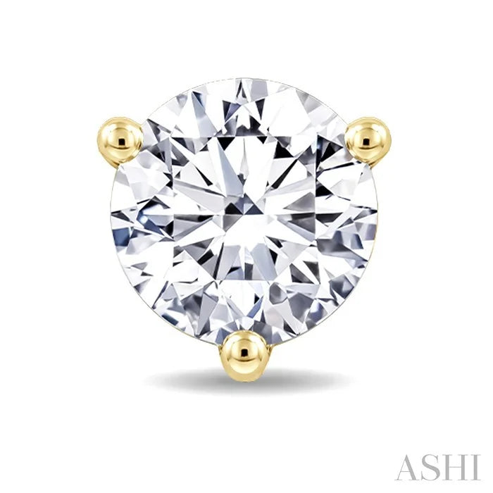 Round Shape Martini Diamond Stud Earrings