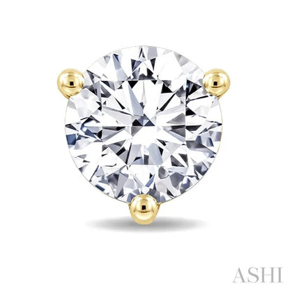 Round Shape Martini Diamond Stud Earrings