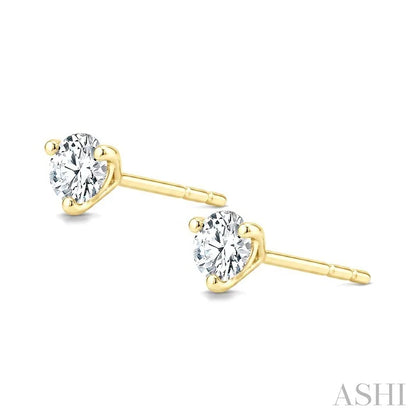 Round Shape Martini Diamond Stud Earrings