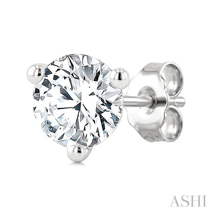 Round Shape Martini Diamond Stud Earrings