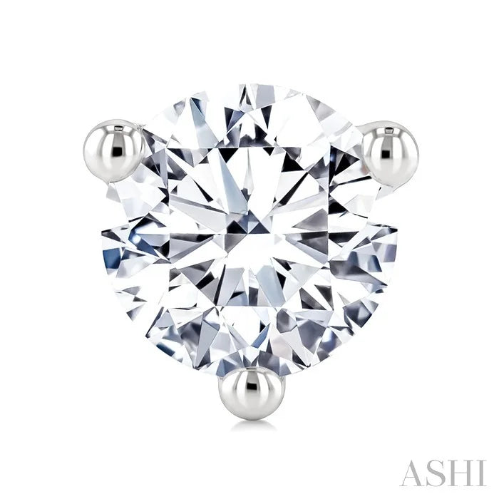 Round Shape Martini Diamond Stud Earrings