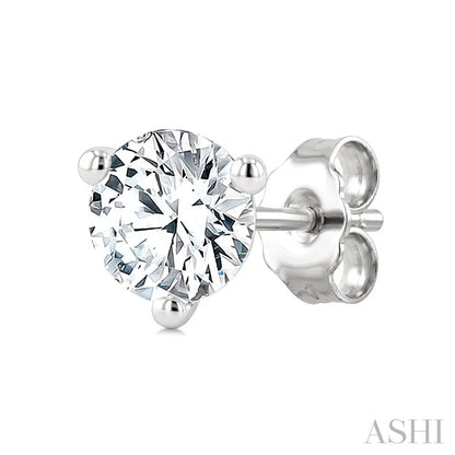 Round Shape Martini Diamond Stud Earrings