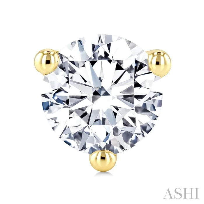 Round Shape Martini Diamond Stud Earrings