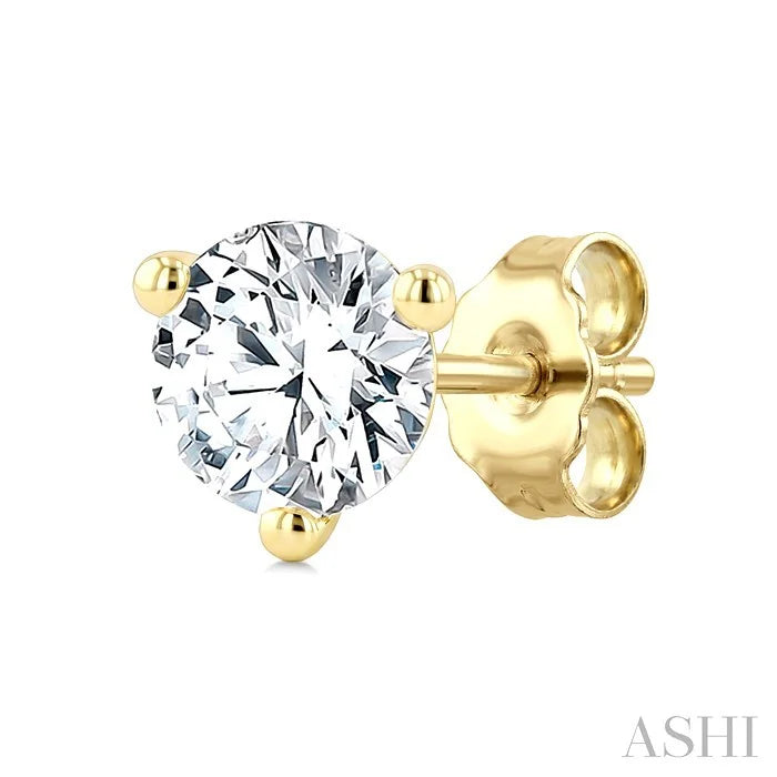 Round Shape Martini Diamond Stud Earrings