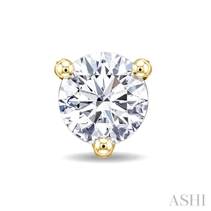 Round Shape Martini Diamond Stud Earrings
