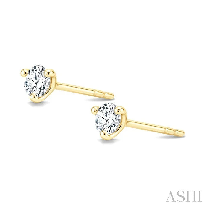Round Shape Martini Diamond Stud Earrings