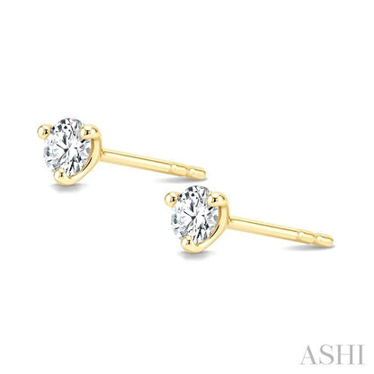 Round Shape Martini Diamond Stud Earrings