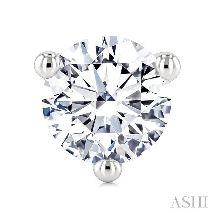 Round Shape Martini Diamond Stud Earrings