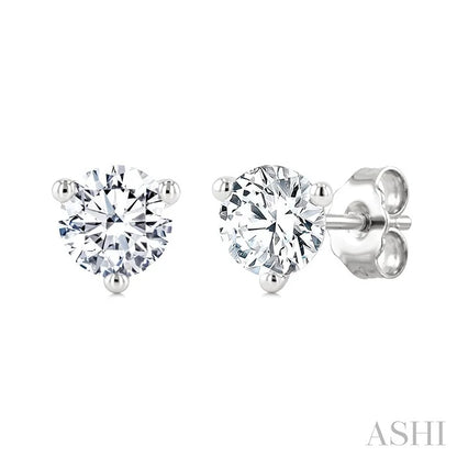 Round Shape Martini Diamond Stud Earrings