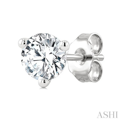 Round Shape Martini Diamond Stud Earrings
