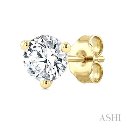Round Shape Martini Diamond Stud Earrings