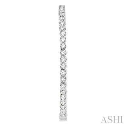 Inside-Out Diamond Round Hoop Earrings