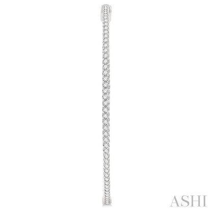 Inside-Out Diamond Round Hoop Earrings