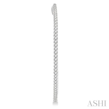 Inside-Out Diamond Round Hoop Earrings