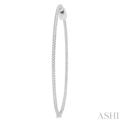 Inside-Out Diamond Round Hoop Earrings