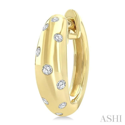 Mosaic Diamond Fashion Huggie Earrings