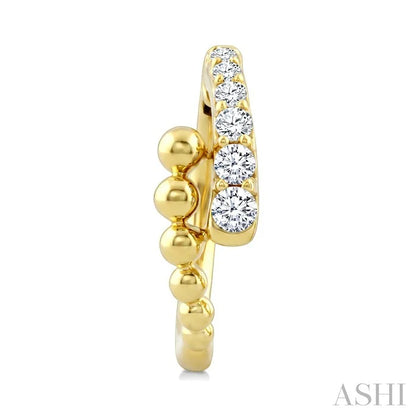 Bead Bijoux Diamond Fashion Hoop Earrings