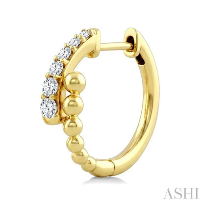 Bead Bijoux Diamond Fashion Hoop Earrings