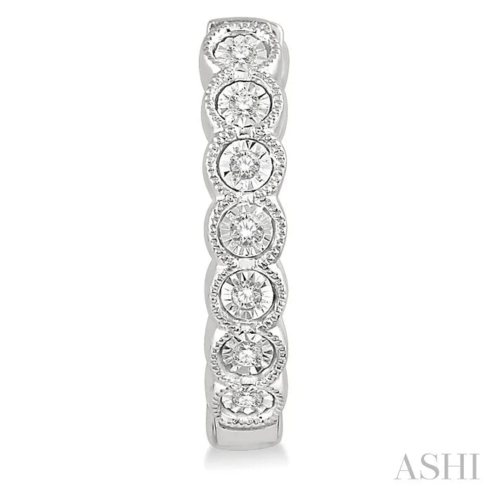 Diamond Hoop Earrings