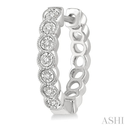 Diamond Hoop Earrings