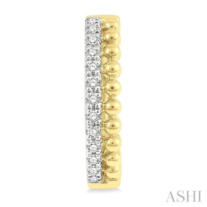 Bead Bijoux Diamond Fashion Hoop Earrings