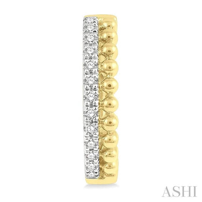 Bead Bijoux Diamond Fashion Hoop Earrings