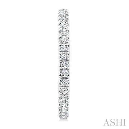 Pave Set Inside-Out Diamond Half Hoop Earrings
