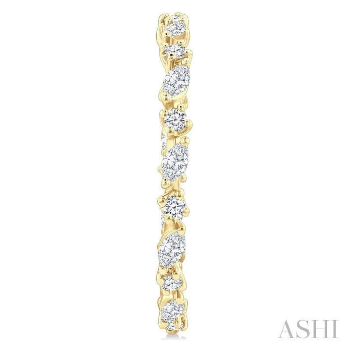 Diamond Fashion Hoop Earrings