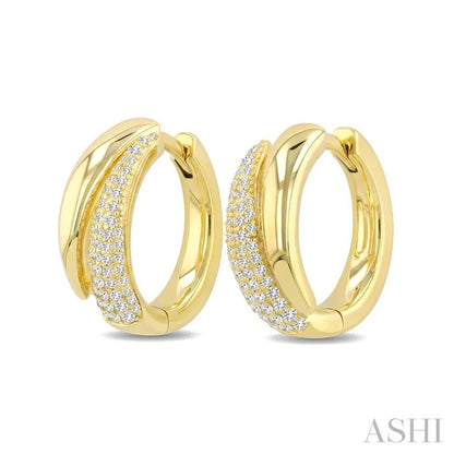 Aeris Gold Diamond Fashion Hoop Earrings