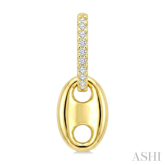 Aeris Gold Mariner Link Diamond Fashion Earrings