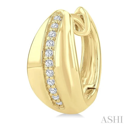 Golden Glow Diamond Fashion Hoop Earrings