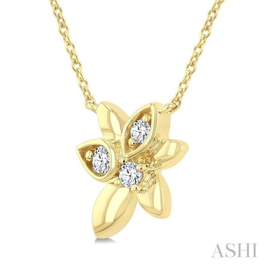 Starlit Petals Diamond Fashion Pendant