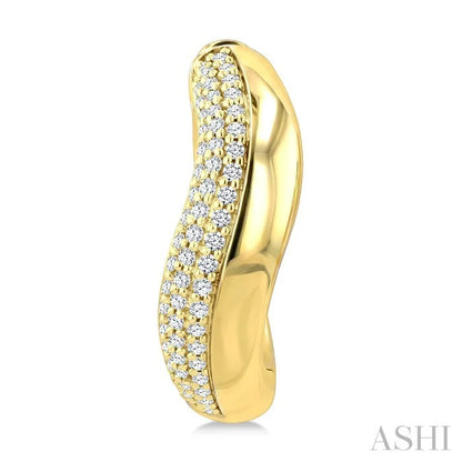 Aeris Gold Diamond Fashion Hoop Earrings
