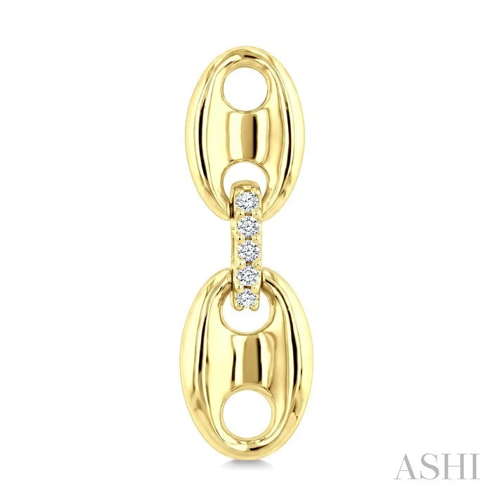 Aeris Gold Mariner Link Diamond Fashion Earrings
