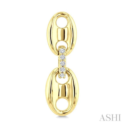 Aeris Gold Mariner Link Diamond Fashion Earrings