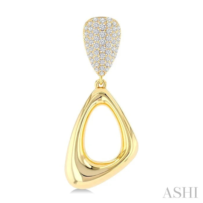 Aeris Gold Drop Diamond Fashion Earrings