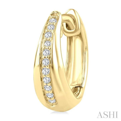 Golden Glow Diamond Fashion Hoop Earrings
