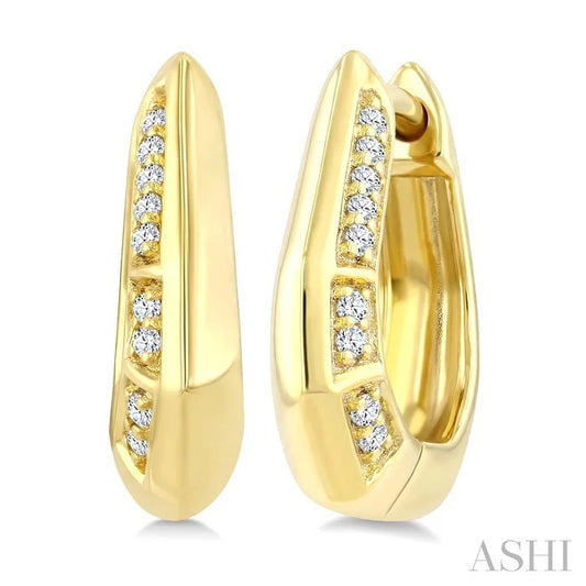 Diamond Fashion Hoop Earrings