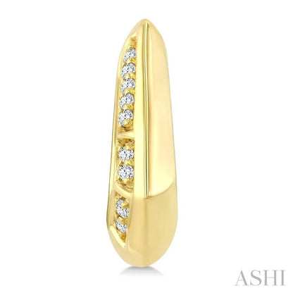 Diamond Fashion Hoop Earrings