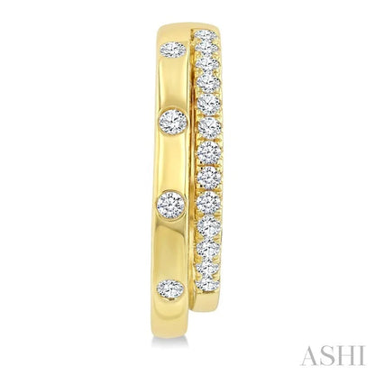 Diamond Fashion Hoop Earrings