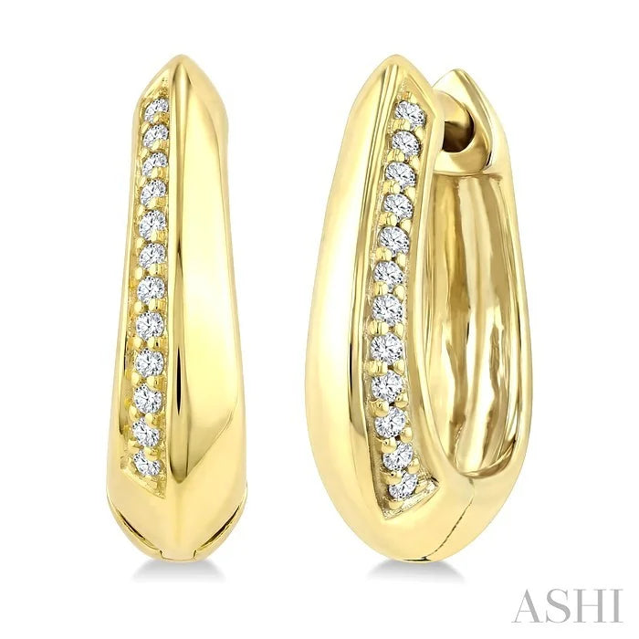 Diamond Fashion Hoop Earrings