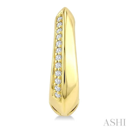 Diamond Fashion Hoop Earrings