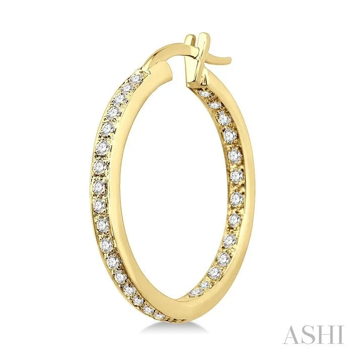 Inside-Out Diamond Hoop Earrings
