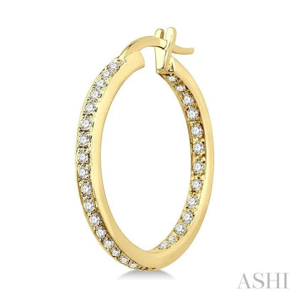 Inside-Out Diamond Hoop Earrings