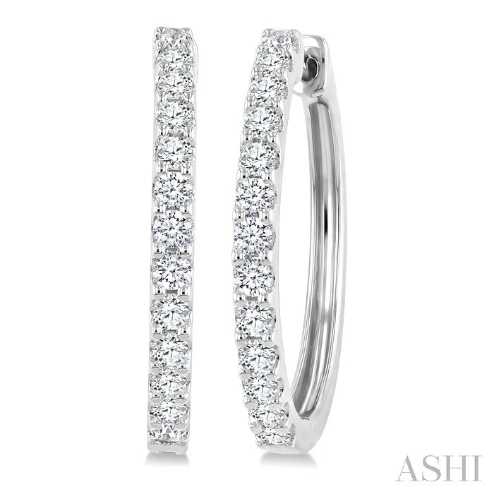 Diamond Hoop Earrings