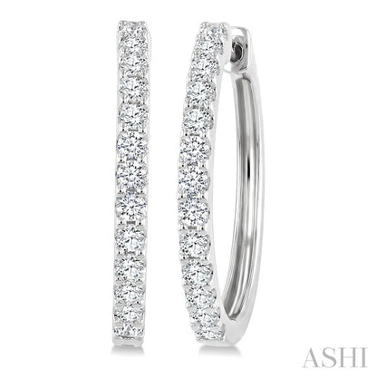 Diamond Hoop Earrings